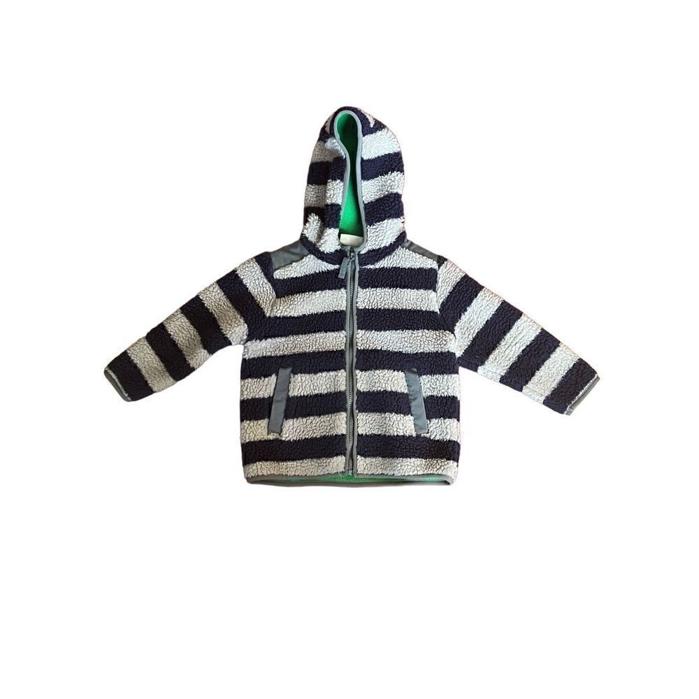 Hanna Andersson striped zip up hoodie